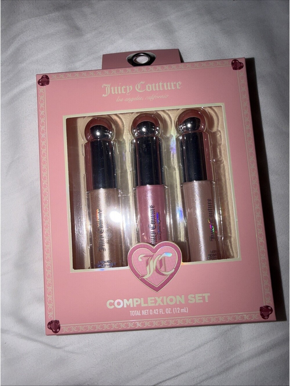 Juicy Couture 3 Pc Complexion Set Liquid Highlighter Blush Contour Makeup Gift S